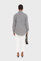 Black and white gingham oversized shirt_7