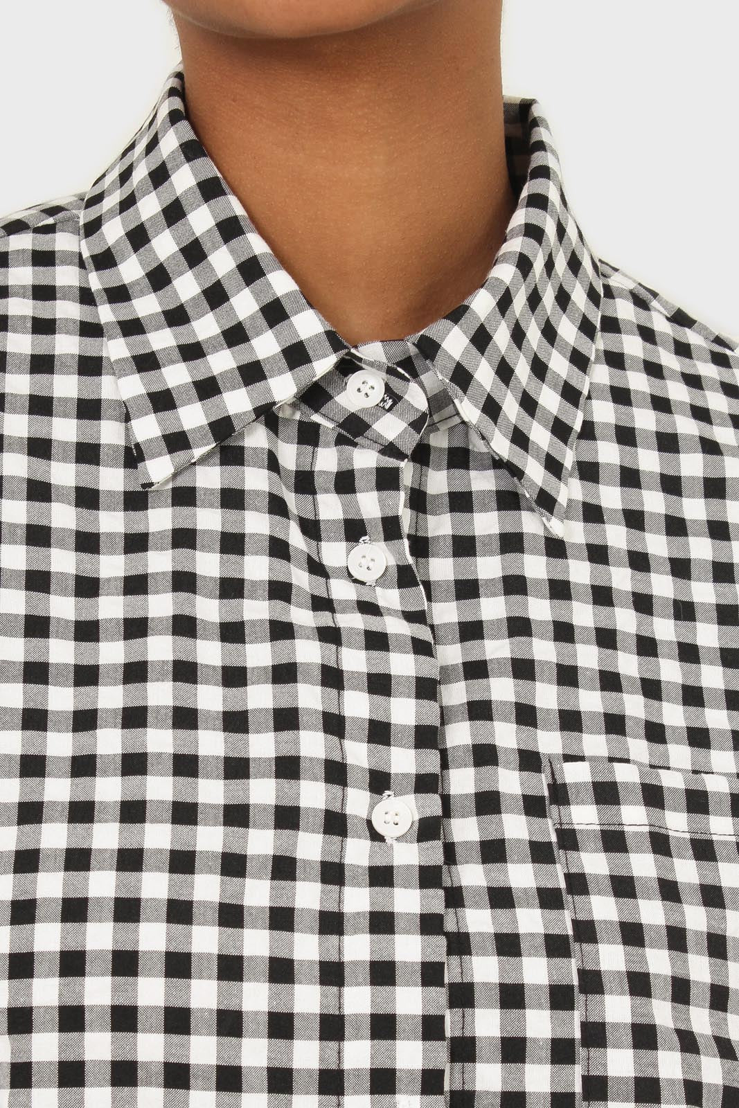Black and white gingham oversized shirt_10