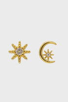 Gold moon and star diamante earrings_1