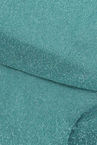 Mint green glitter superstar long socks_2