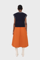 Navy and white varsity cable sweater vest_8