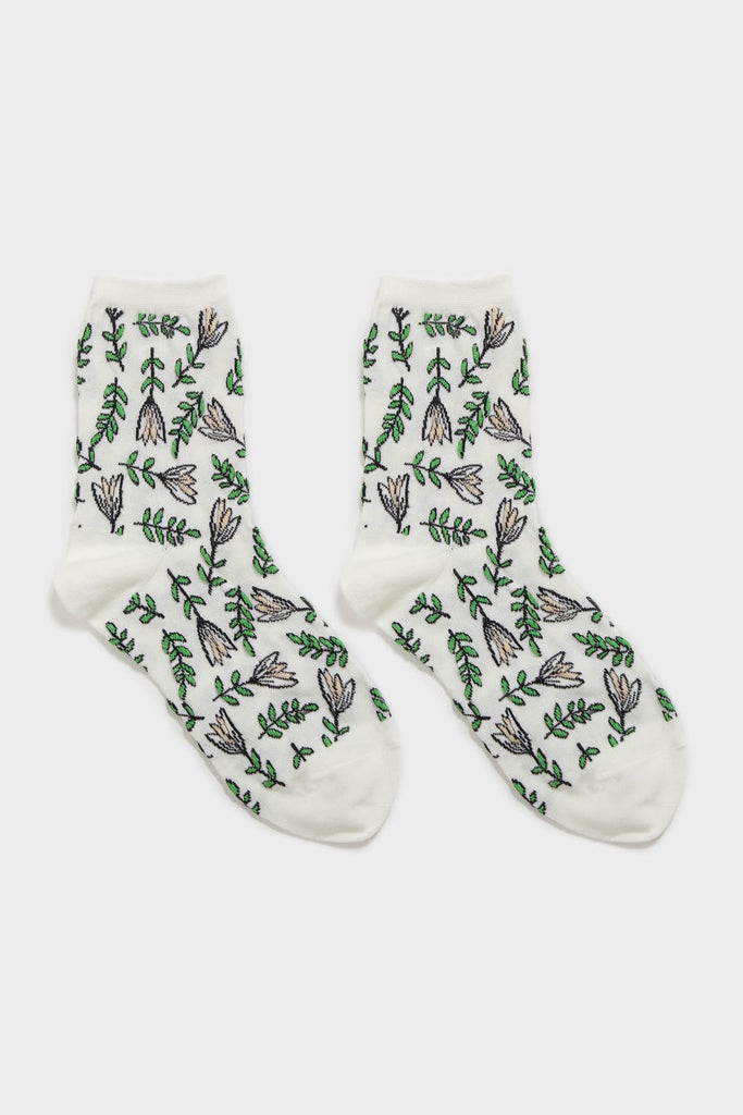 Ivory botanical socks_3