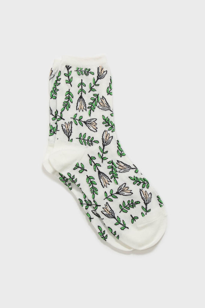 Ivory botanical socks_1