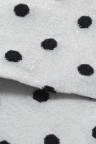 Silver and black metallic polka dot socks_2
