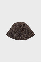 Brown mesh leopard print bucket hat_7