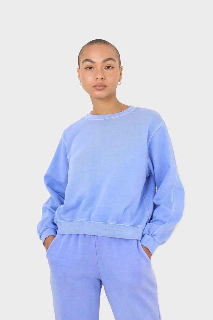 Blue pigment oversized sweatshirt_1