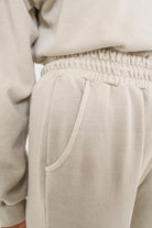 Beige pigment sweatpants_5