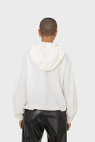 Ivory and navy V color block windbreaker_2