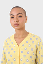 Yellow and blue intarsia daisy cardigan_2