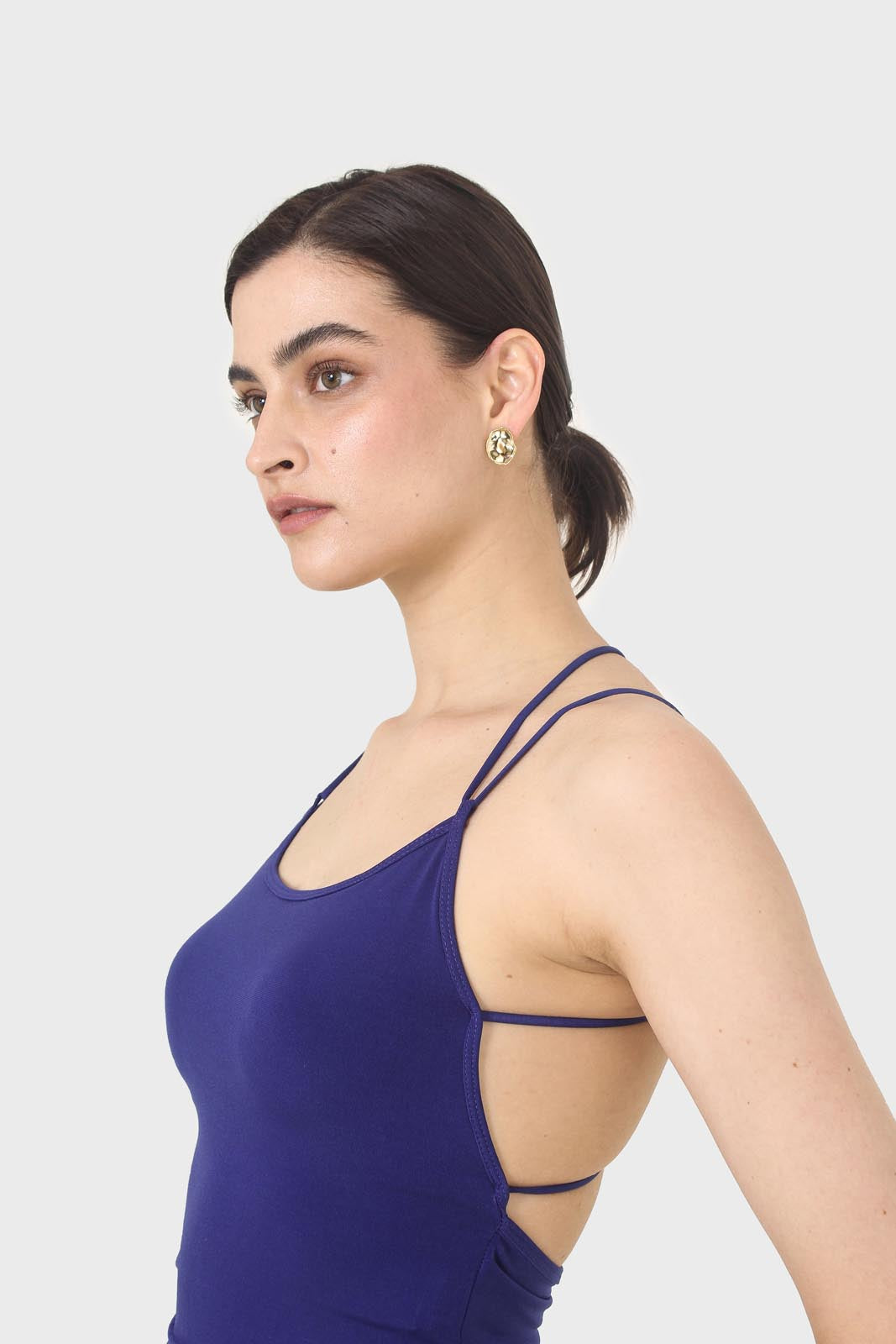 Cobalt blue strap back top_5
