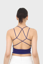 Cobalt blue strap back top_1