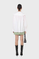 White large collar blouse_5