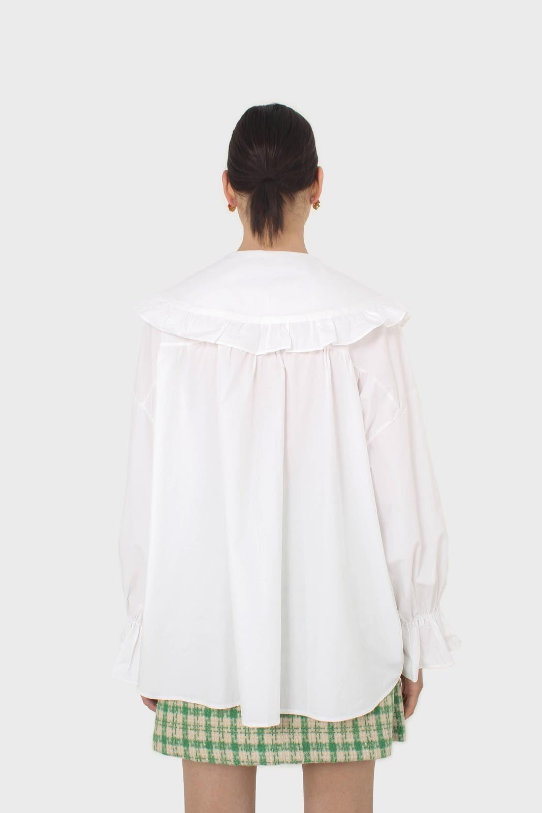 White large collar blouse_6