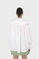 White large collar blouse_6