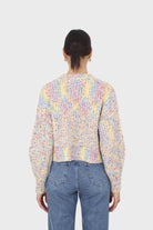 Ivory rainbow fleck cropped jumper_2