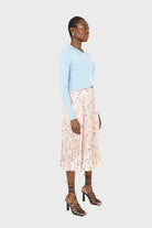 Blue polo knit long sleeve top_4