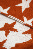 Orange contrast stars socks_2