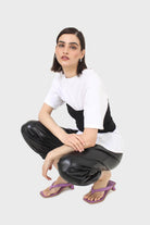 Black bandeau strapless top_6