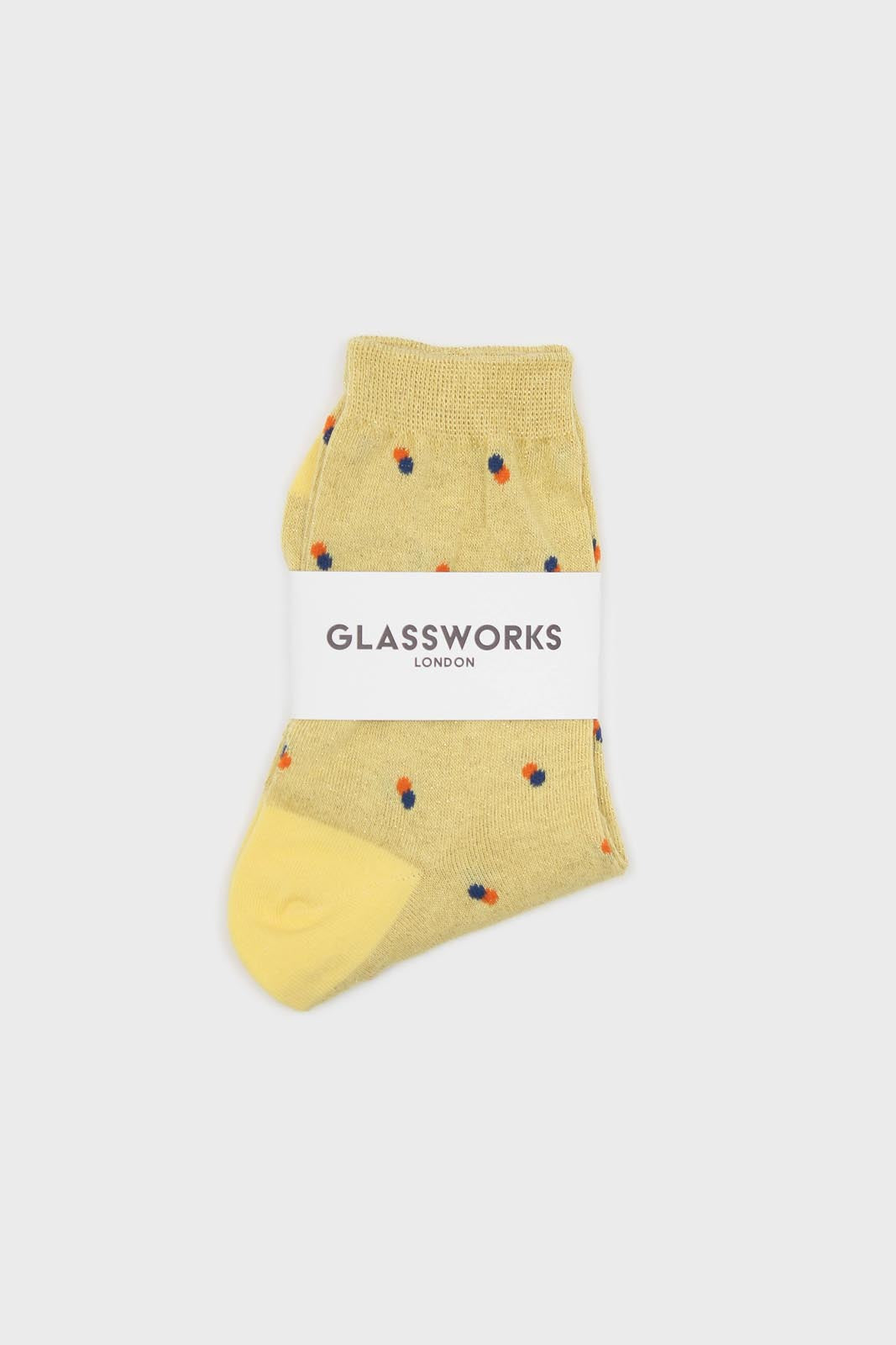 Yellow double dot socks_4