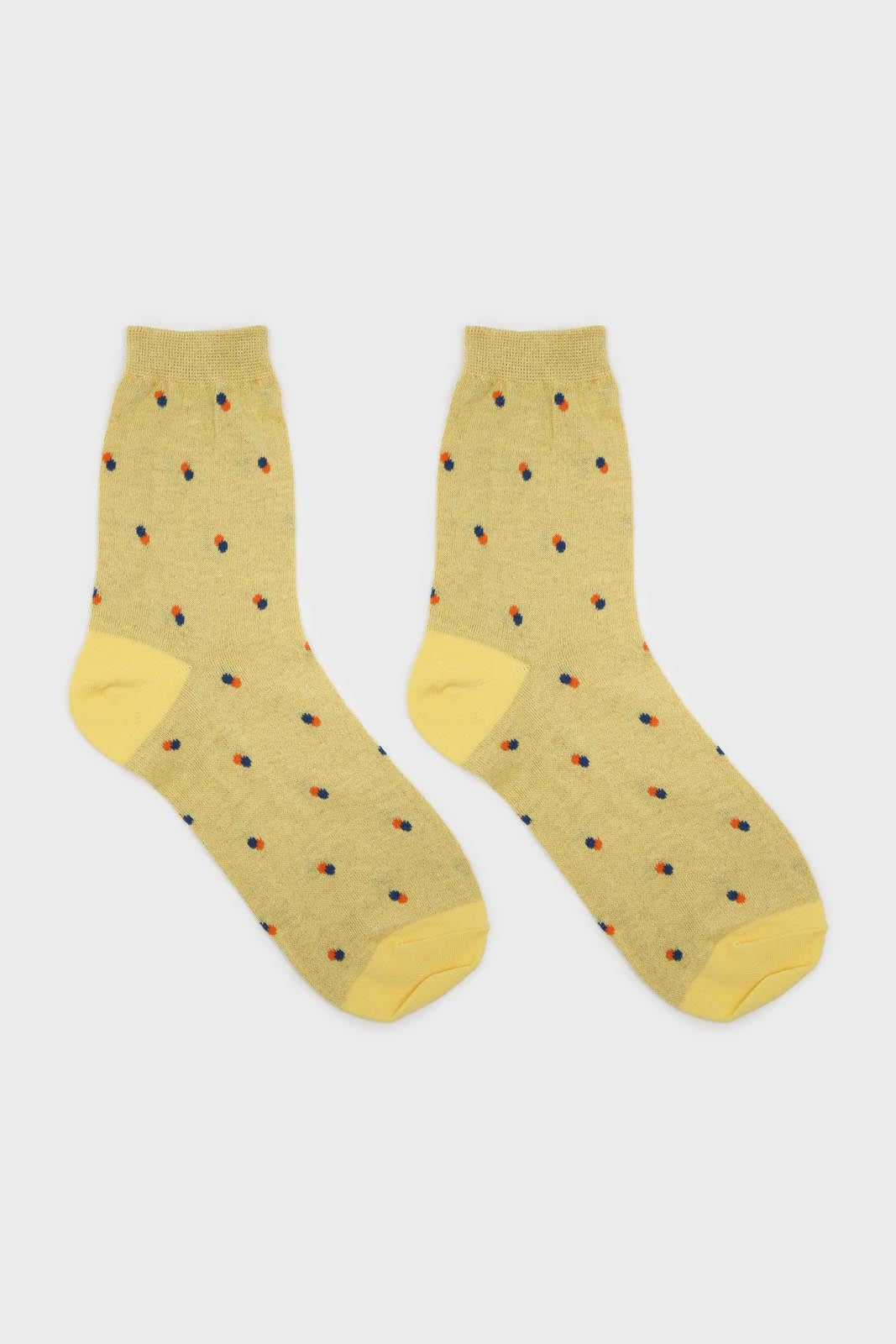 Yellow double dot socks_3
