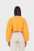 Tangerine cropped cut off sweatshirt_2