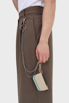 Ivory and aqua genuine leather cardholder_5