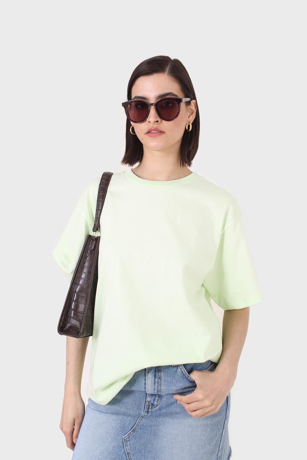 Lime green crew neck short sleeve tee_7
