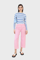 Blue and white bretton stripe long sleeved top_6