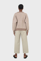 Khaki pleat front adjustable waistband trousers_6