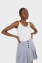 Ivory v-neck knit tank_7