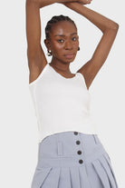 Ivory v-neck knit tank_5