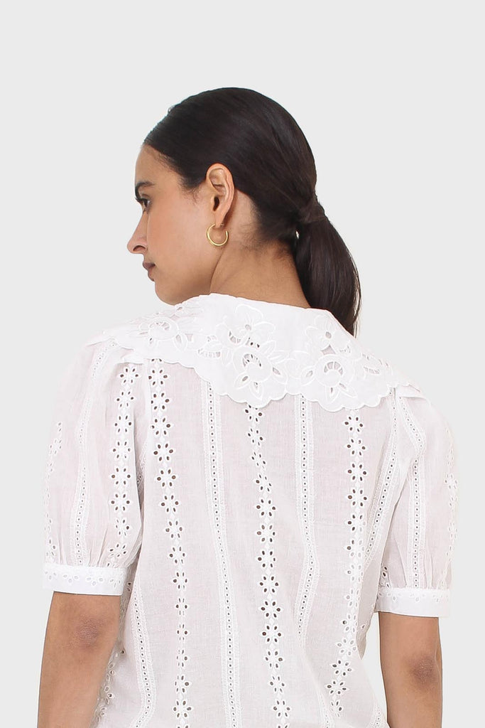 Ivory broderie anglaise large collar blouse_2