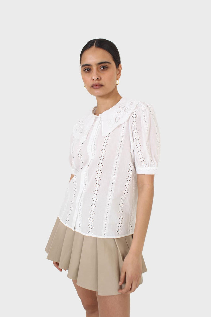 Ivory broderie anglaise large collar blouse_6
