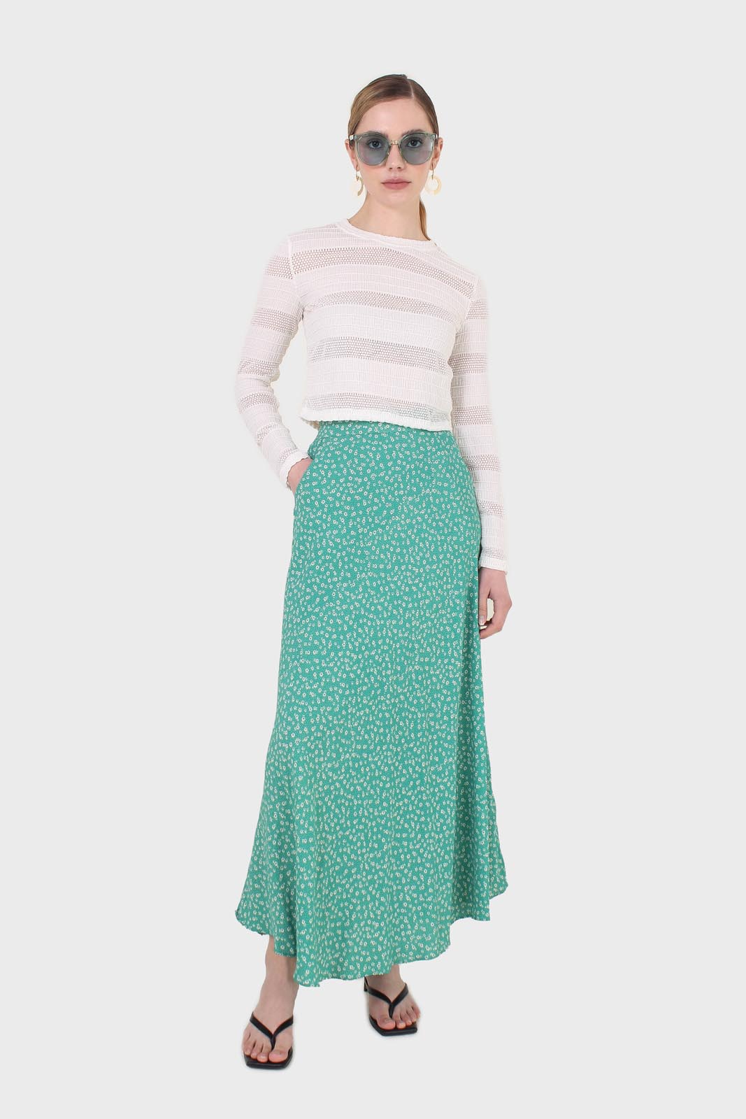 Ivory textured long sleeved top_4