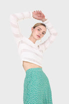 Ivory textured long sleeved top_3