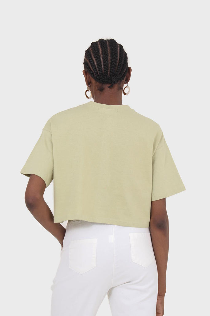 Light green perfect cropped short sleeve tee_2