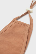 Brown washed cotton face mask_1