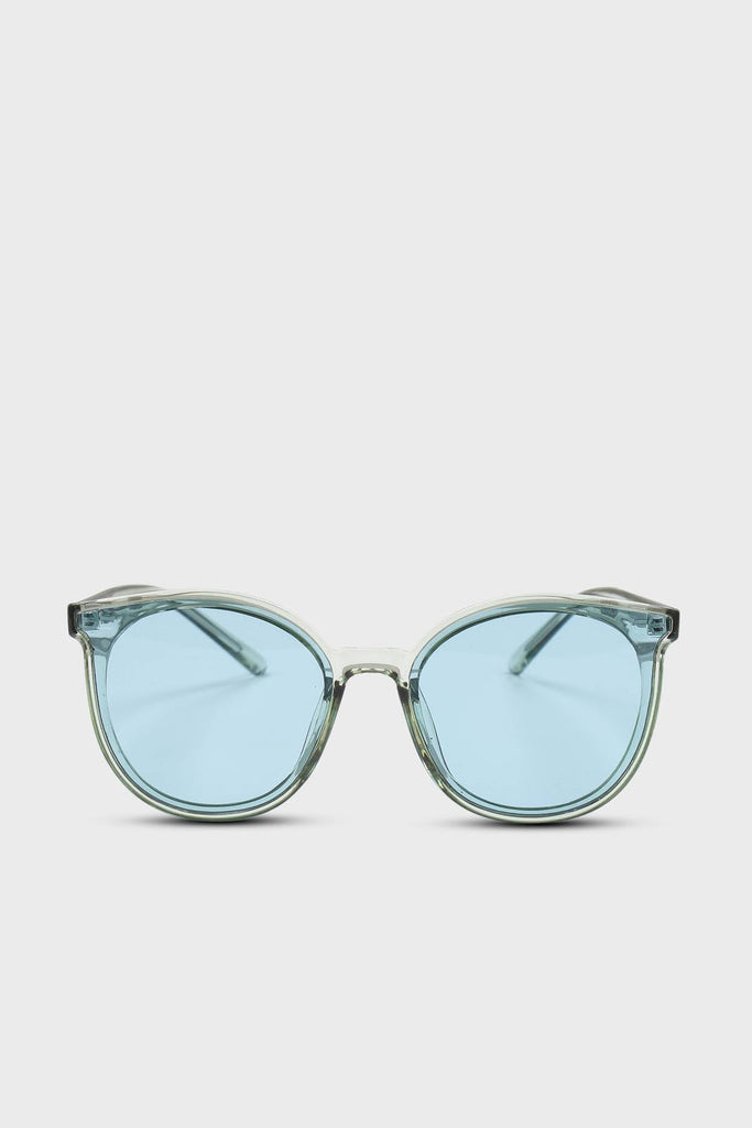 Green and blue perspex frame sunglasses_1
