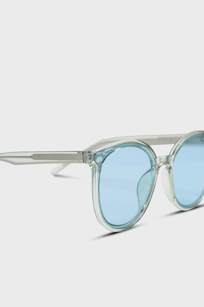 Green and blue perspex frame sunglasses_3