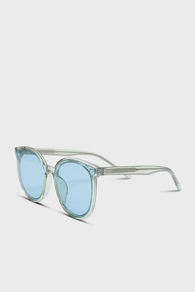 Green and blue perspex frame sunglasses_4