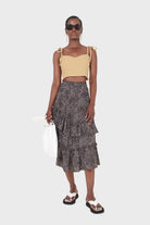 Mustard ruched back tie strap bustier_3