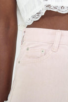 Pale pink denim shorts_6