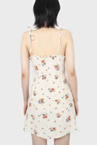 Ivory floral tie strap mini dress_2