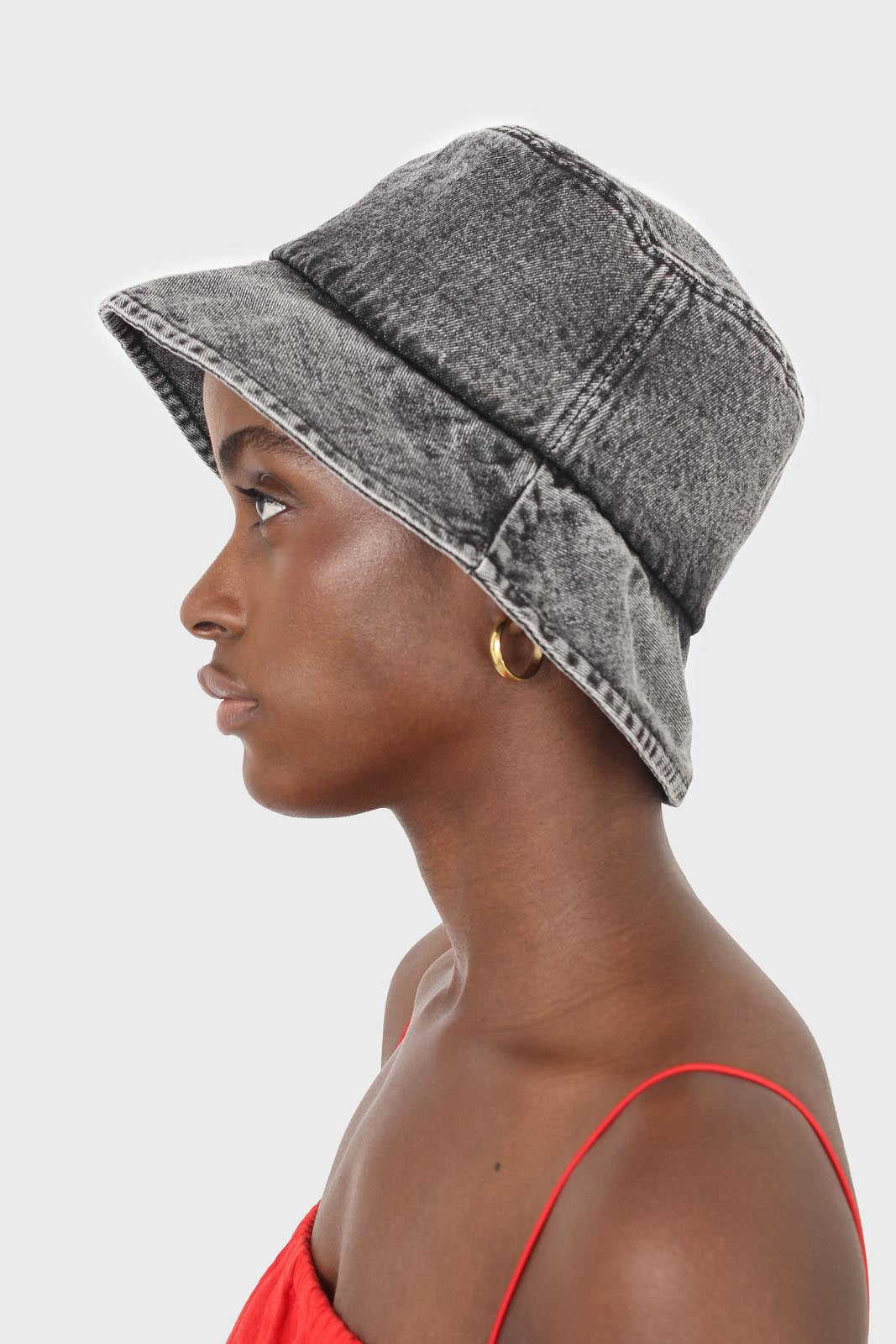 Washed black denim bucket hat_3