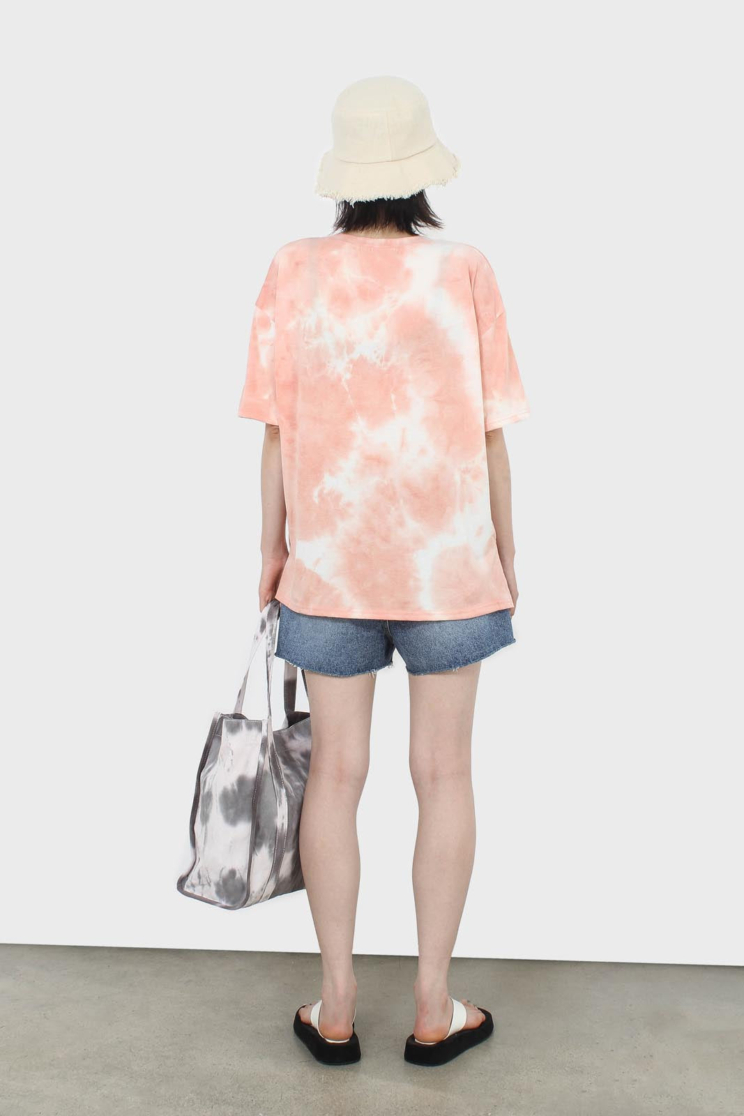 Pink and white tie dye t-shirt_6