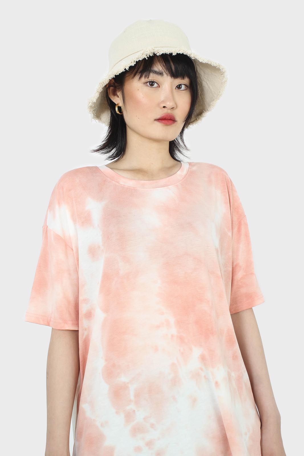 Pink and white tie dye t-shirt_5