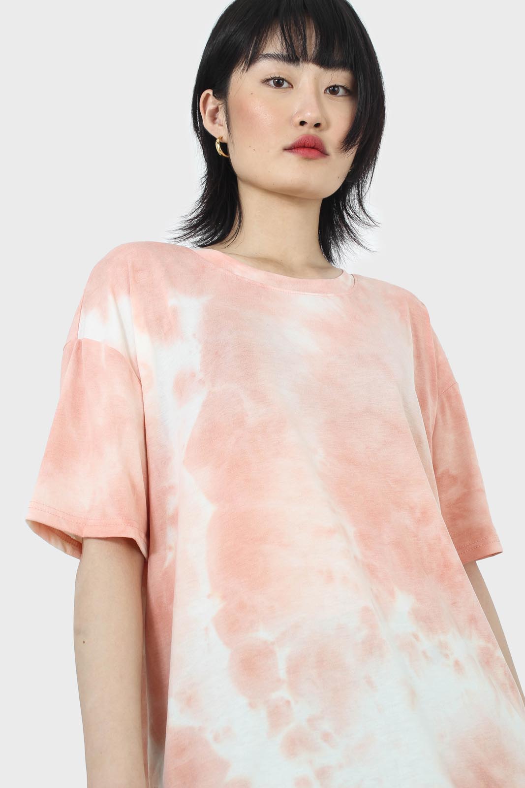 Pink and white tie dye t-shirt_8