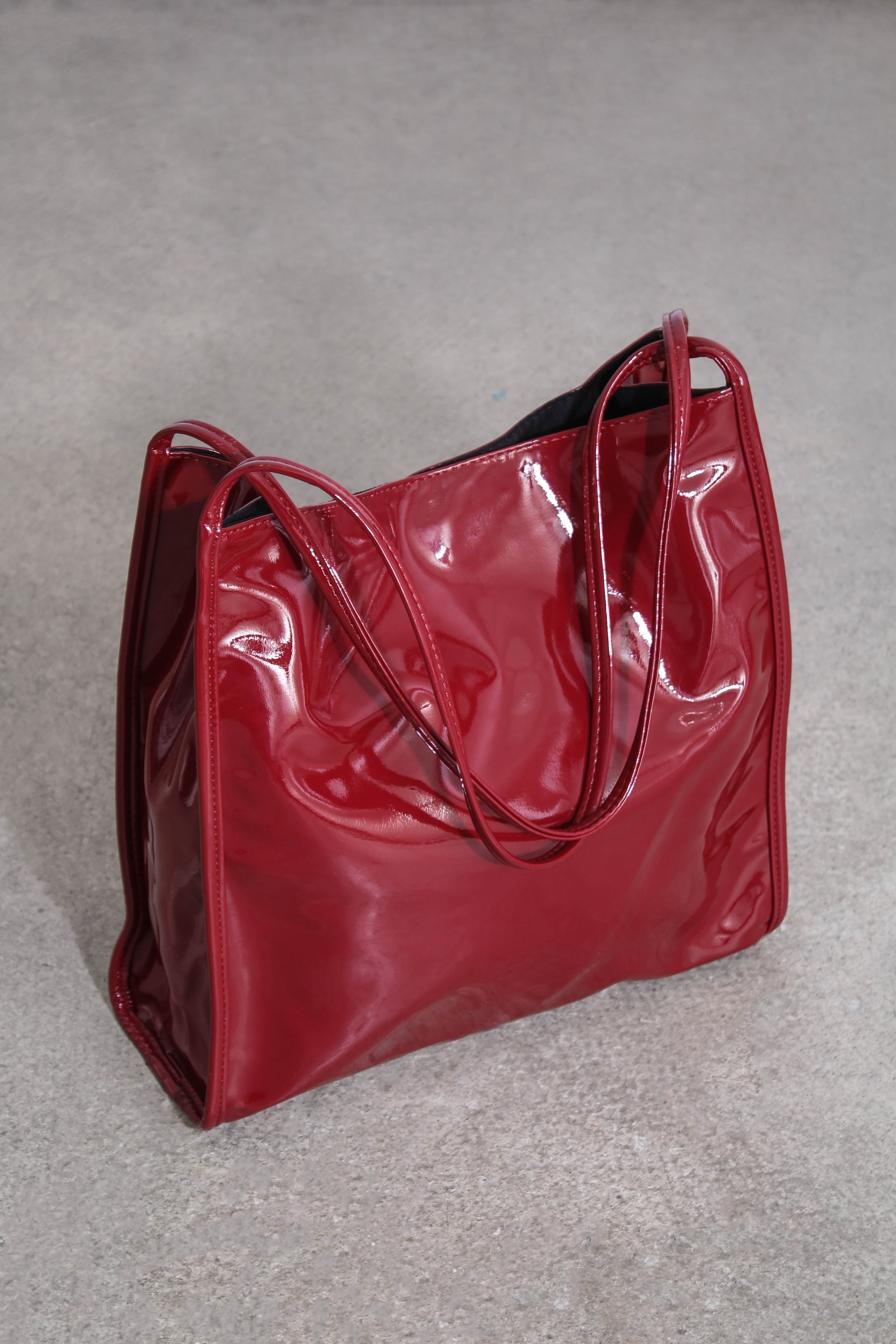 Red red wine - burgundy PVC tote, beanie and socks_2