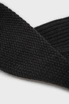 Black texture ribbed ankle socks_2