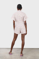 Pink and yellow ditsy floral romper_5